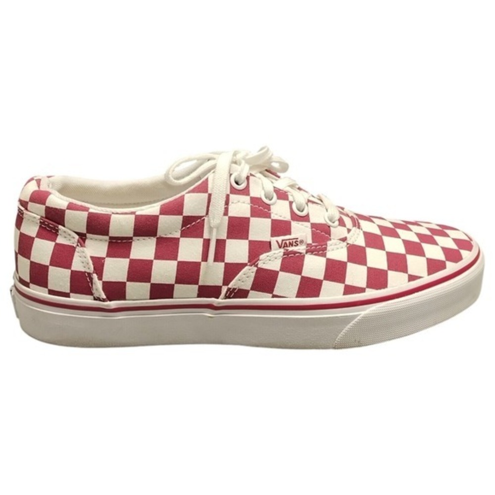 Vans Athletic Sneaker Shoes Womens 9.5 Womens‎ Red White Checkered Upper Low Top